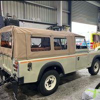 Premium canvas hood for 109 Series Landover