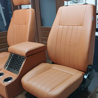 Bespoke Series Landrover Defender Seats x 2 with Marshall Cubby