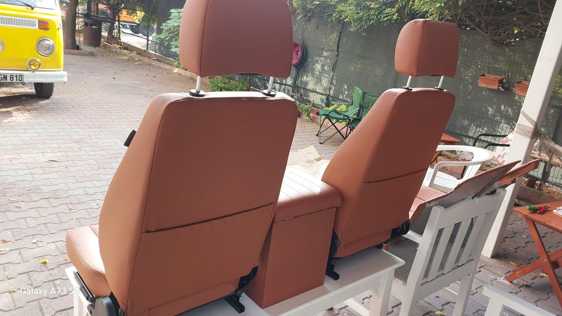 Bespoke Series Landrover Defender Seats x 2 with Marshall Cubby