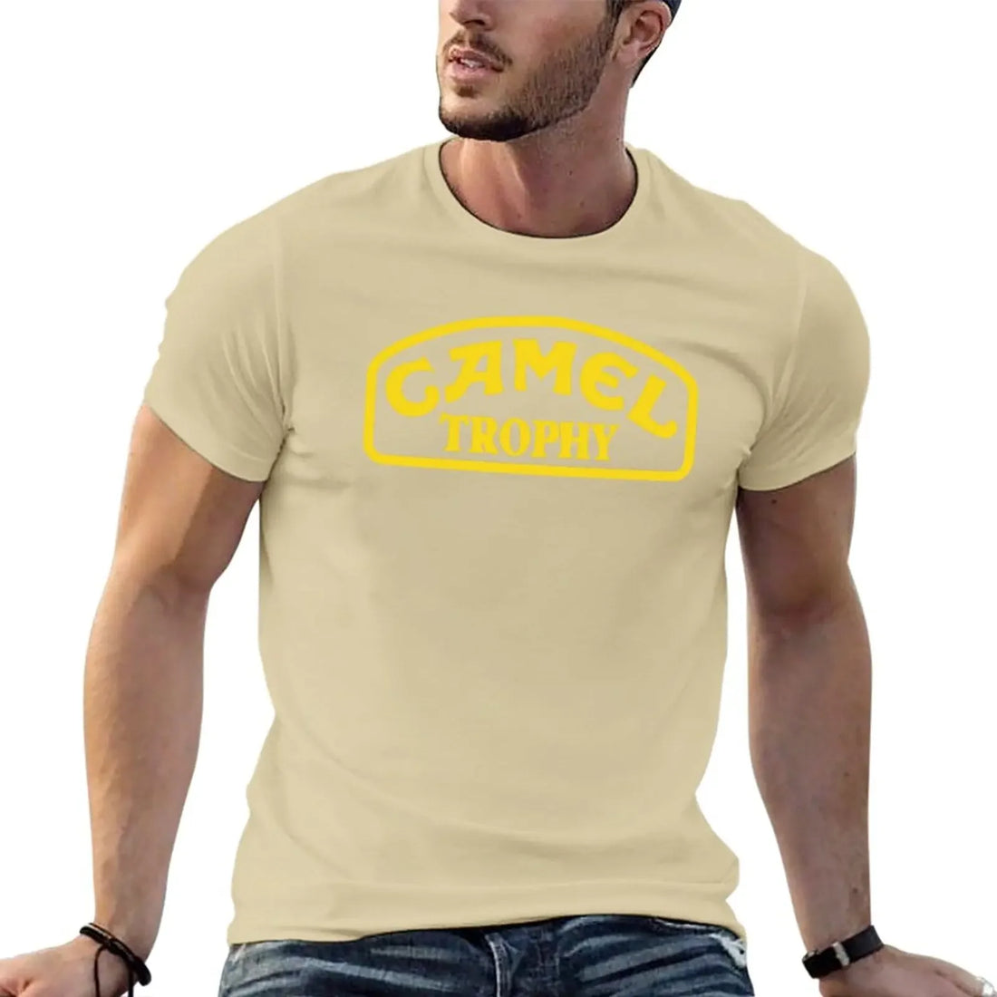 camel trophy Yellow T-Shirt tees graphics t shirt men t shirts