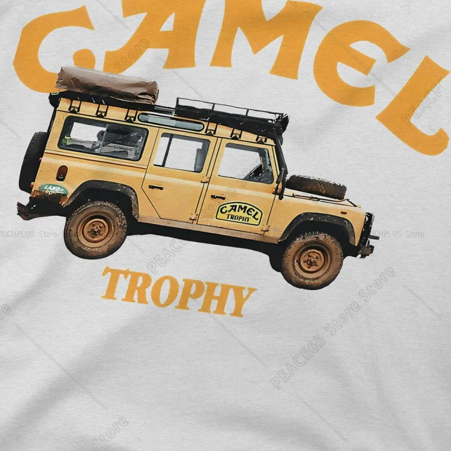 Camel Trophy Creative Tshirt For Men Fashion Round Neck Polyester T Shirt Personalize Gift Clothes Outdoorwear