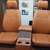 Bespoke Series Landrover Defender Seats x 2 with Marshall Cubby