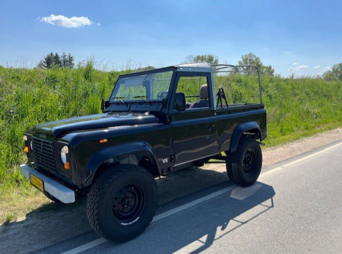 1986 Land Rover defender 90, 3,5 l V8 Beluga Black