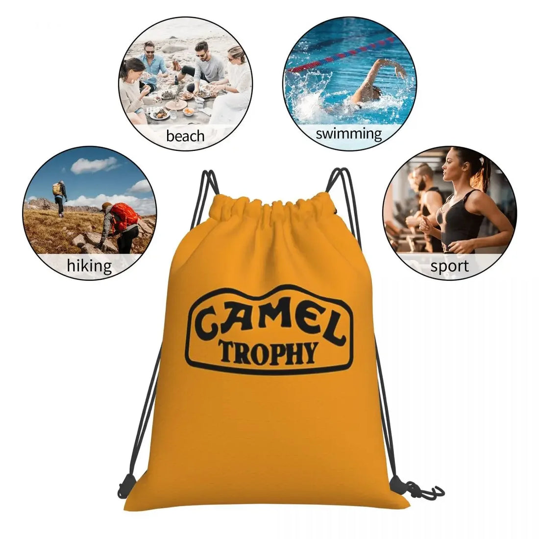 Camel Trophy Defender 110 Backpacks Casual Portable Drawstring Bags Drawstring Bundle Pocket Shoes Bag BookBag Travel Students