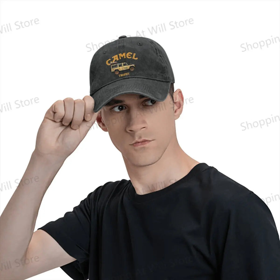 Camel Trophy Baseball Cap Men Women Sun visor  Washed Baseball Caps