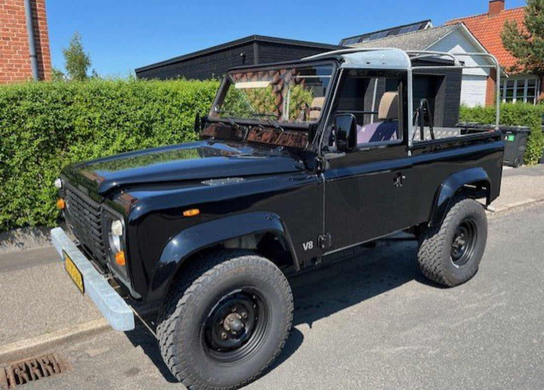 1986 Land Rover defender 90, 3,5 l V8 Beluga Black