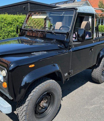 1986 Land Rover defender 90, 3,5 l V8 Beluga Black