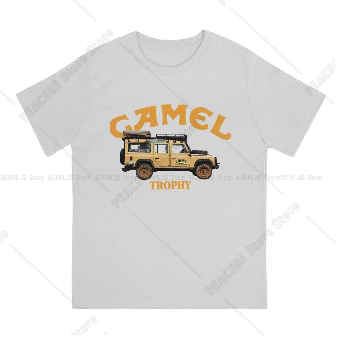 Camel Trophy Creative Tshirt For Men Fashion Round Neck Polyester T Shirt Personalize Gift Clothes Outdoorwear