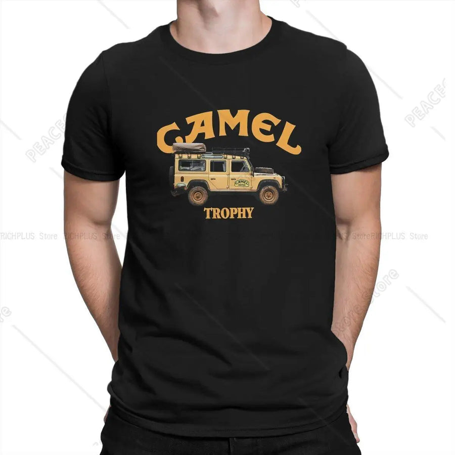 Camel Trophy Creative Tshirt For Men Fashion Round Neck Polyester T Shirt Personalize Gift Clothes Outdoorwear