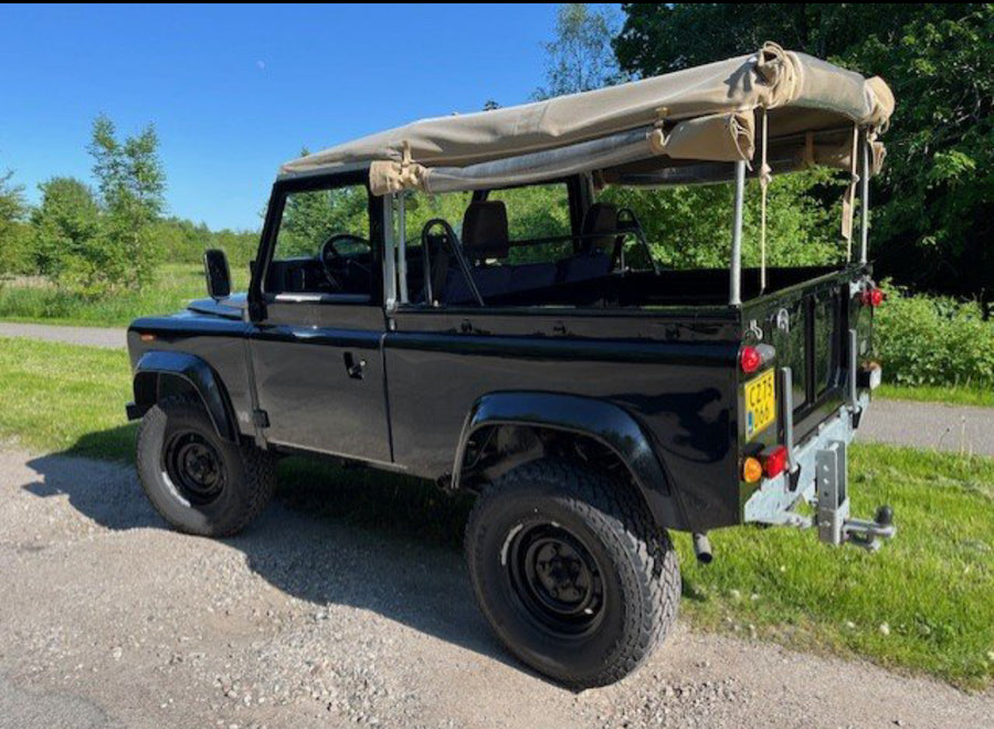 1986 Land Rover defender 90, 3,5 l V8 Beluga Black