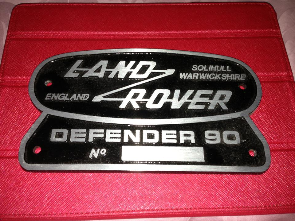 Bespoke Landrover Badges custom designs