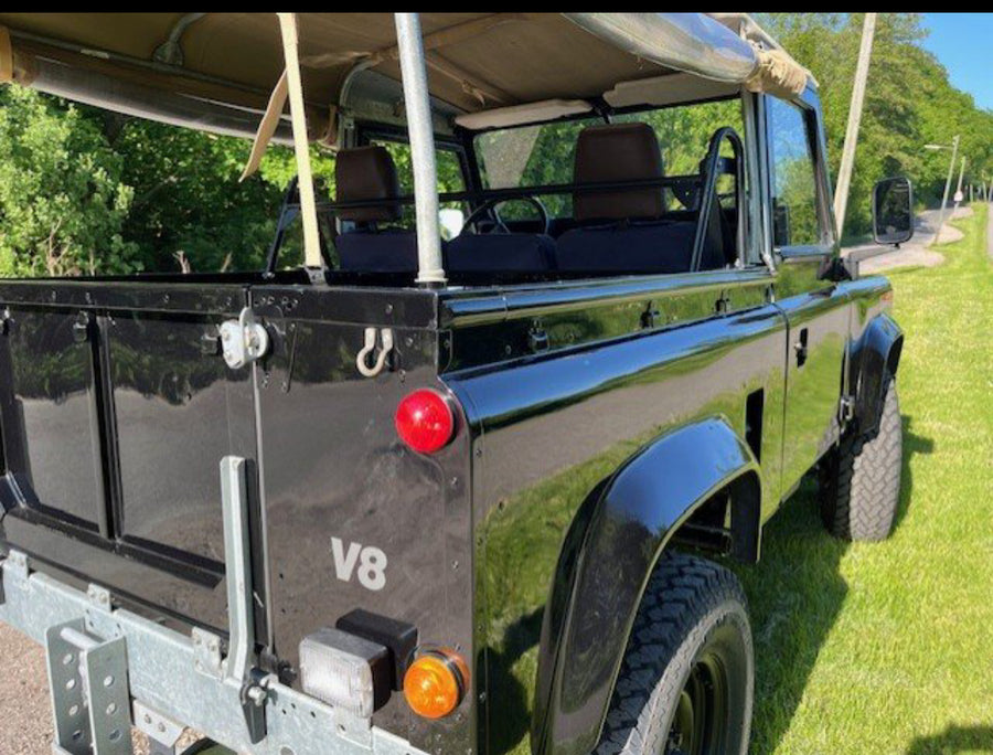 1986 Land Rover defender 90, 3,5 l V8 Beluga Black