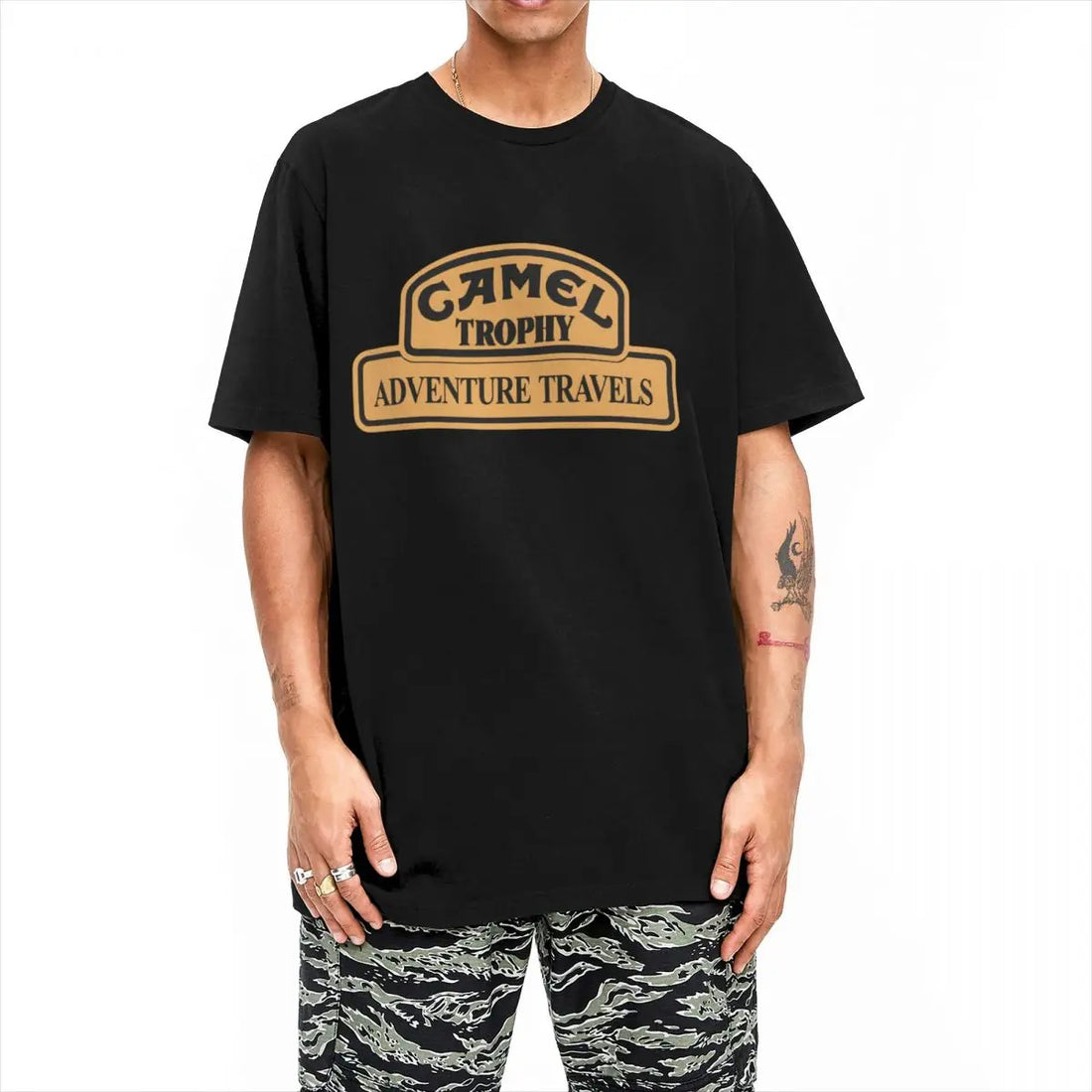 Awesome Camel Trophy Racing T-Shirts Men Women's Crewneck Pure Cotton T Shirt Short Sleeve Tees 6XL Clothing