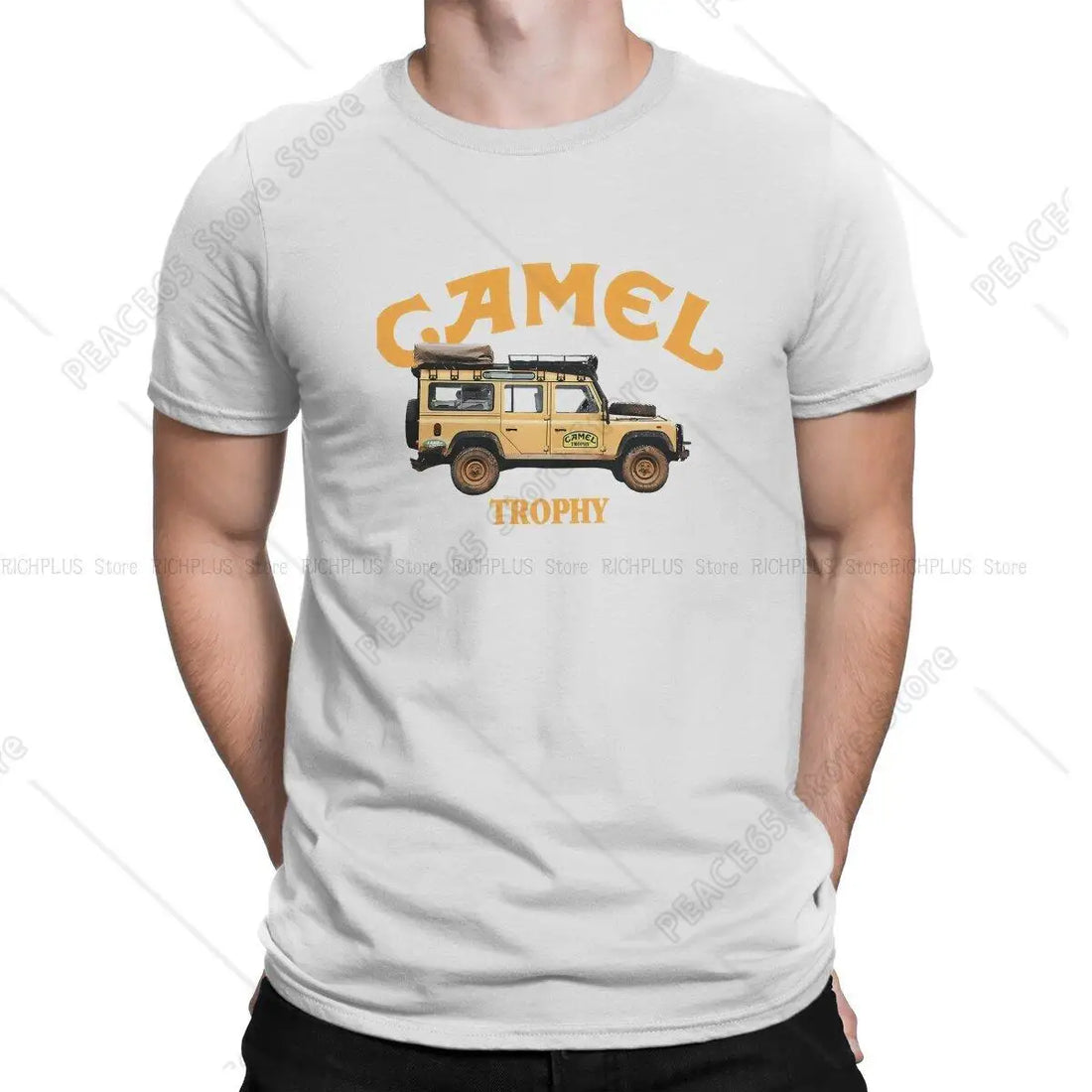 Camel Trophy Creative Tshirt For Men Fashion Round Neck Polyester T Shirt Personalize Gift Clothes Outdoorwear