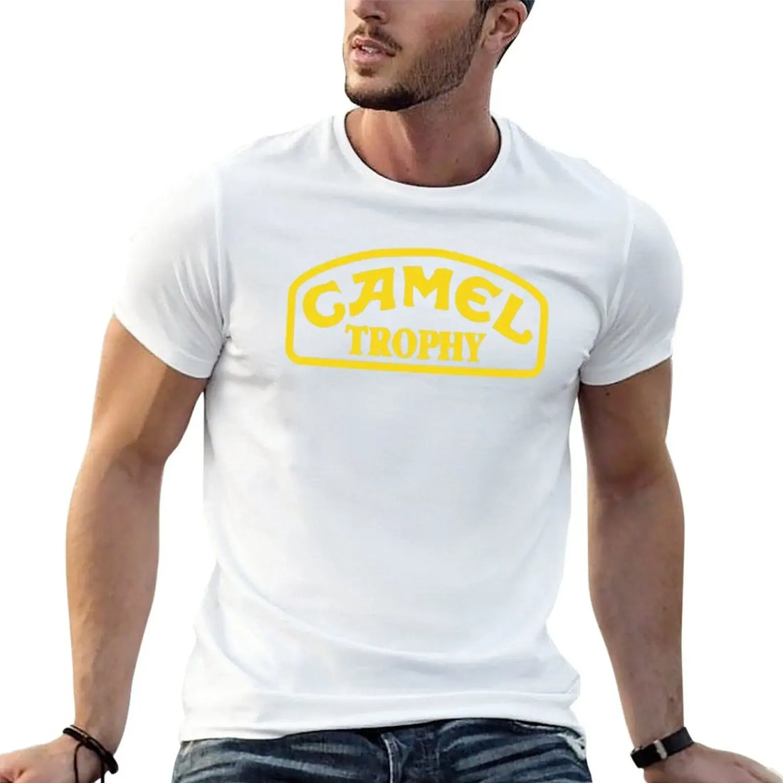 camel trophy Yellow T-Shirt tees graphics t shirt men t shirts