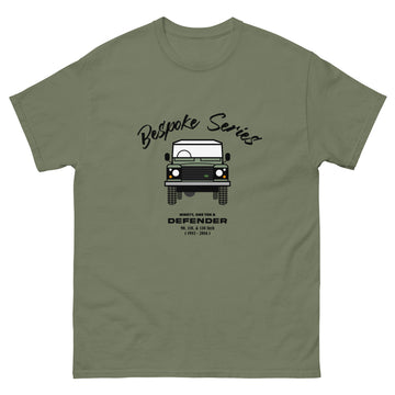 BESPOKE SERIES DEFENDER MENS T SHIRT - Olive Green