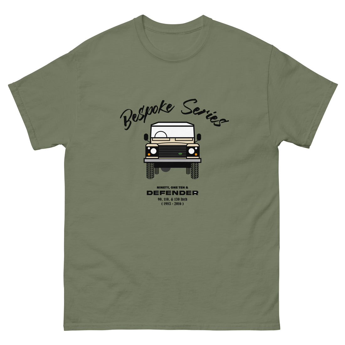 Bespoke Series Defender Mens T shirt - Cream