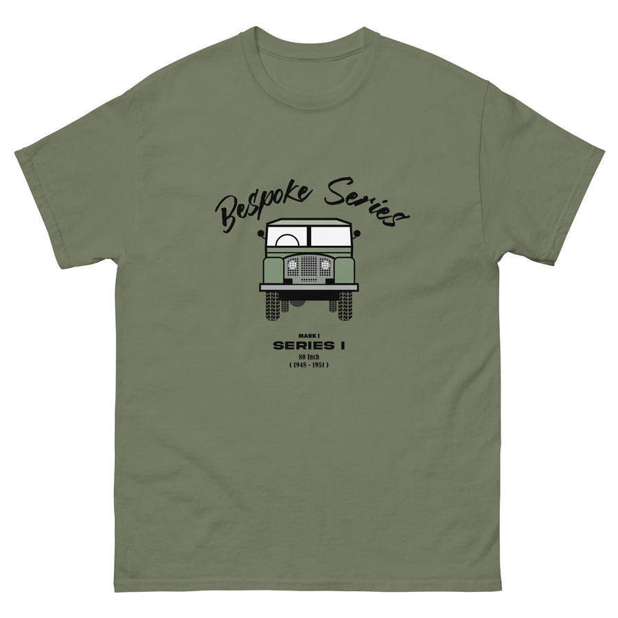 BESPOKE SERIES MARK 1 SERIES MENS T SHIRT - OLIVE GREEN