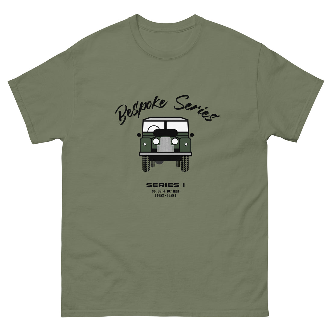 BESPOKE SERIES, SERIES I MENS T SHIRT - DARK GREEN