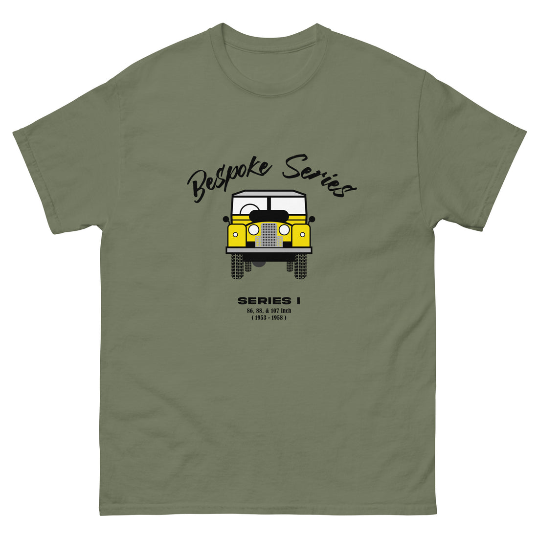 BESPOKE SERIES, SERIES I MENS T SHIRT - YELLOW