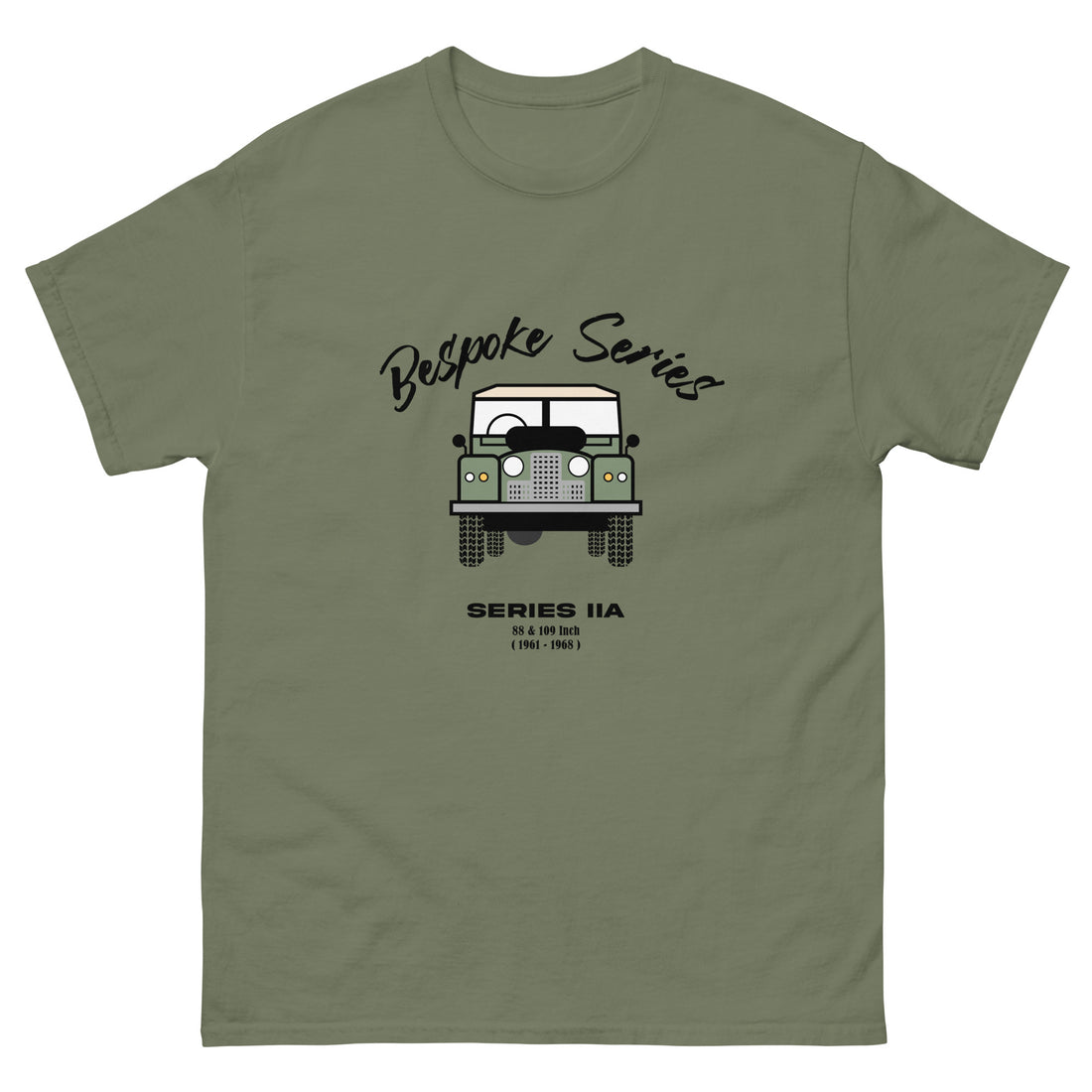 BESPOKE SERIES, SERIES IIA MENS T SHIRT - OLIVE GREEN