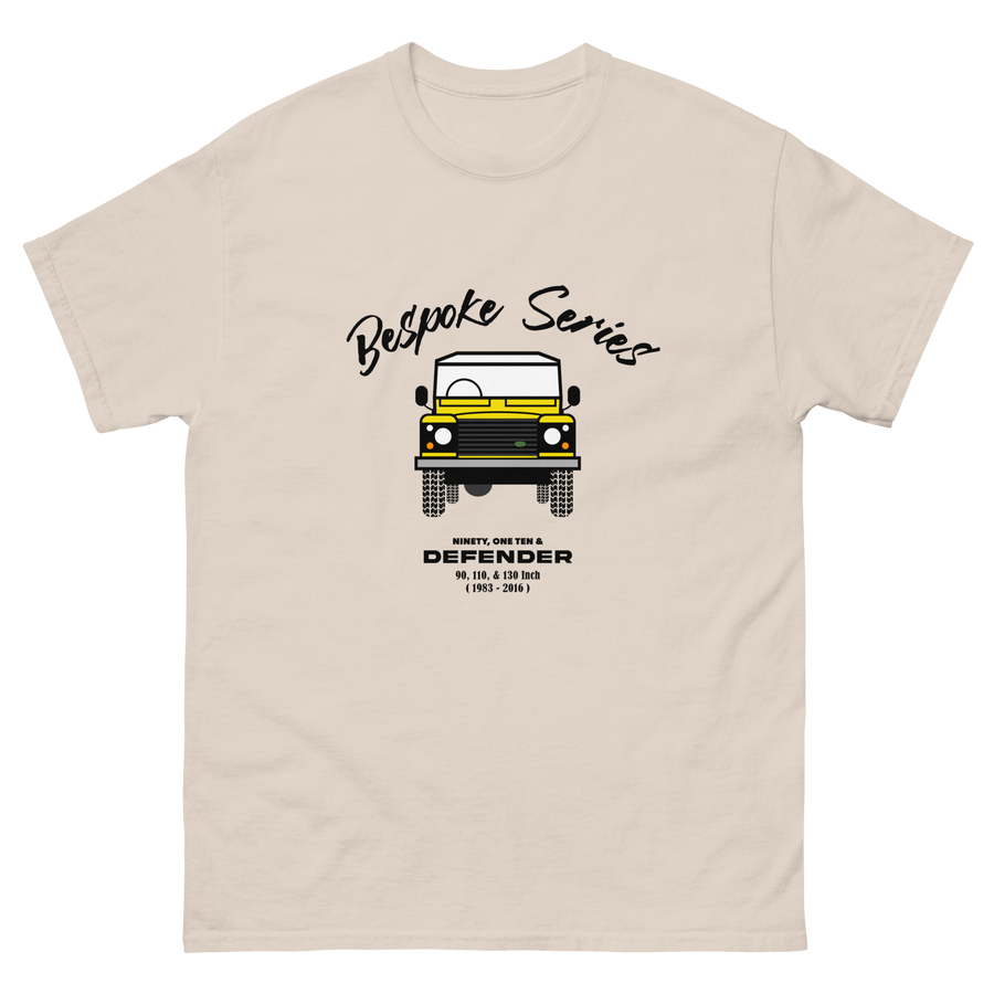 Bespoke Series Defender Mens T shirt - Yellow