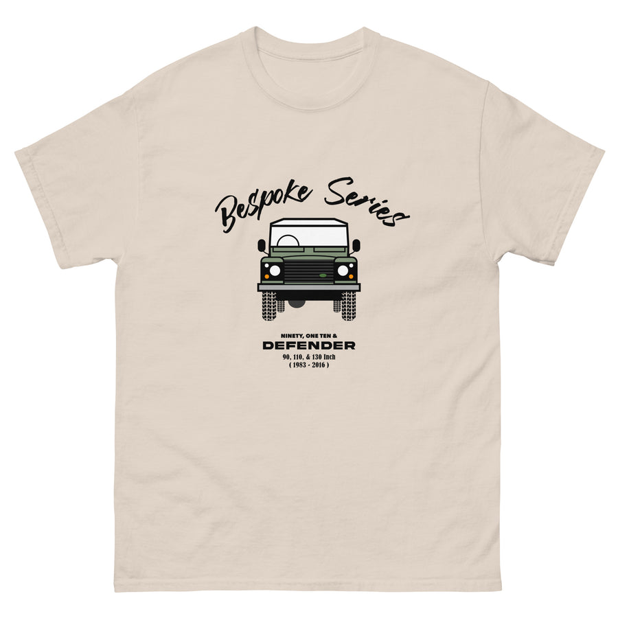 BESPOKE SERIES DEFENDER MENS T SHIRT - Olive Green