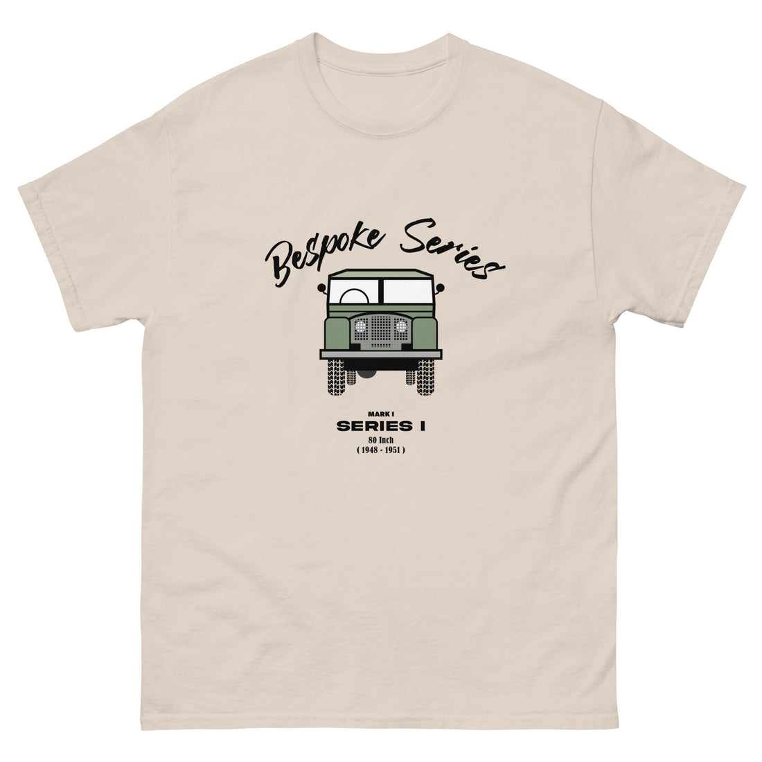 BESPOKE SERIES MARK 1 SERIES MENS T SHIRT - OLIVE GREEN