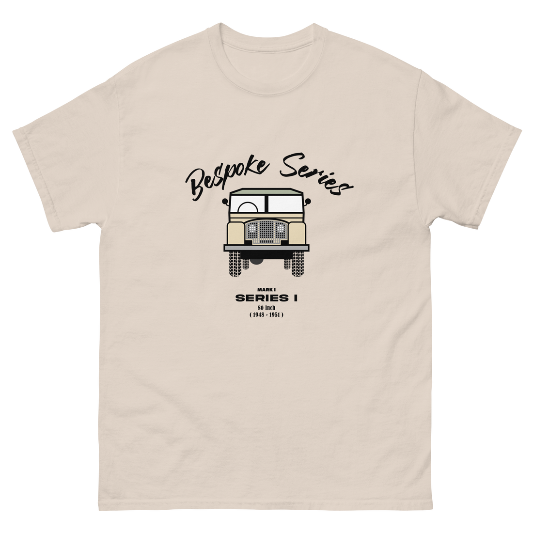 BESPOKE SERIES MARK 1 SERIES MENS T SHIRT - CREAM