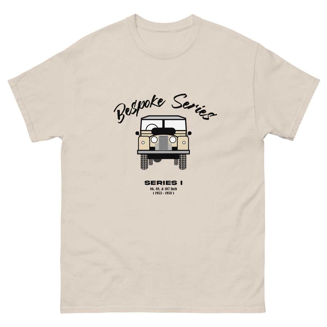 BESPOKE SERIES, SERIES I MENS T SHIRT - CREAM