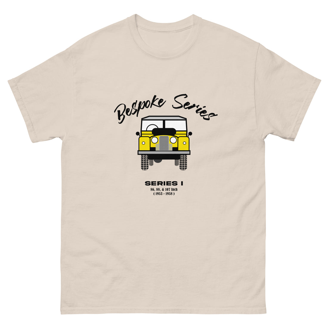 BESPOKE SERIES, SERIES I MENS T SHIRT - YELLOW