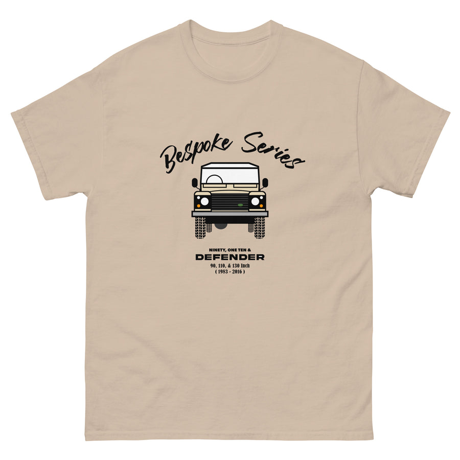 Bespoke Series Defender Mens T shirt - Cream