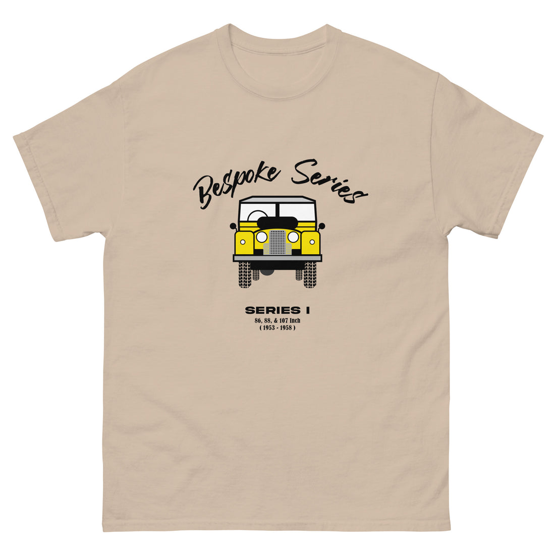 BESPOKE SERIES, SERIES I MENS T SHIRT - YELLOW