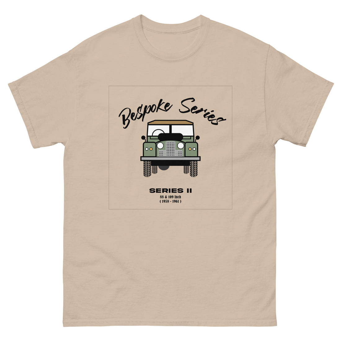 BESPOKE SERIES, SERIES II MENS T SHIRT - OLIVE GREEN