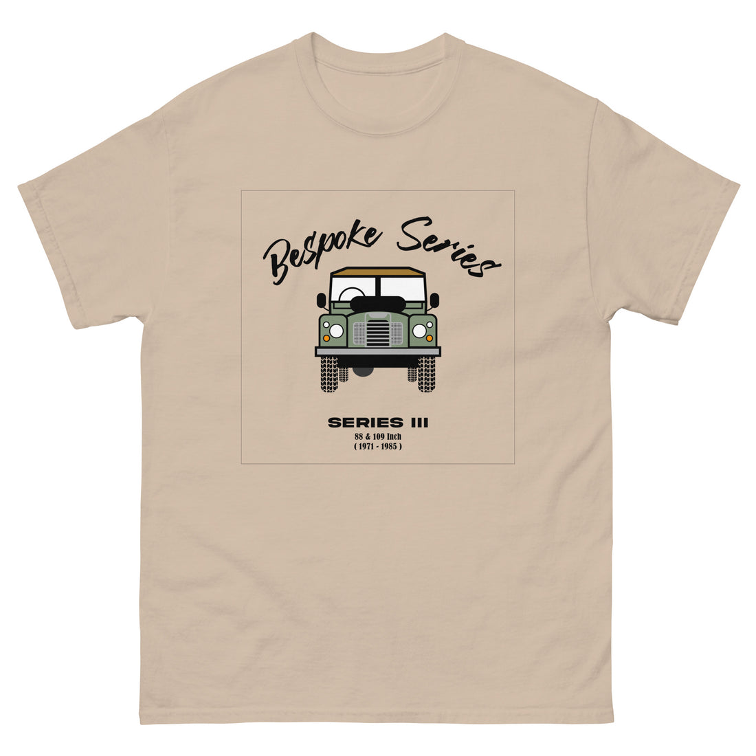 BESPOKE SERIES, SERIES III MENS T SHIRT - OLIVE GREEN