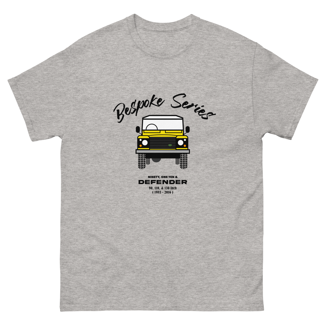 Bespoke Series Defender Mens T shirt - Yellow