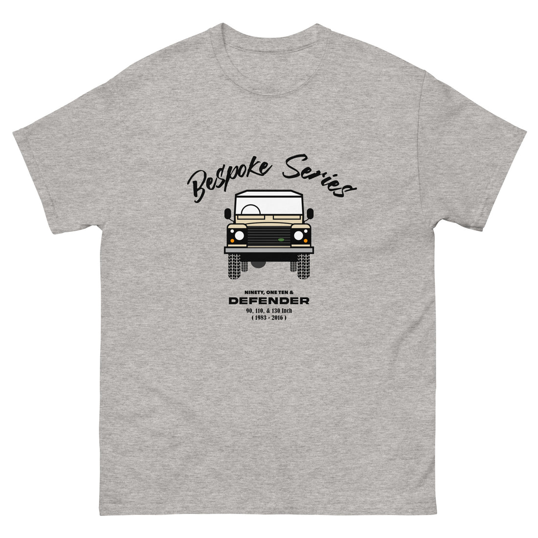 Bespoke Series Defender Mens T shirt - Cream