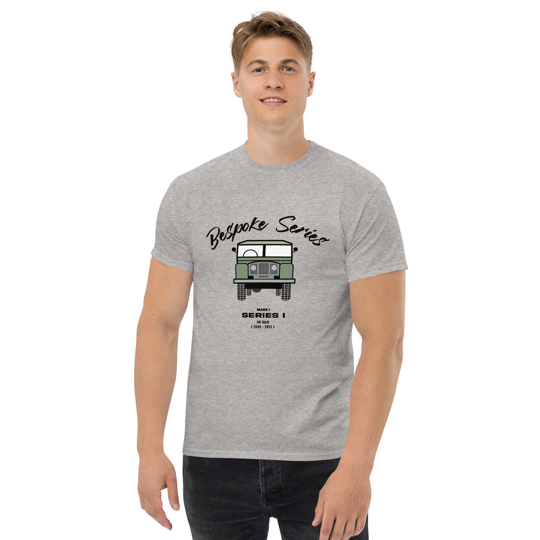 BESPOKE SERIES MARK 1 SERIES MENS T SHIRT - OLIVE GREEN