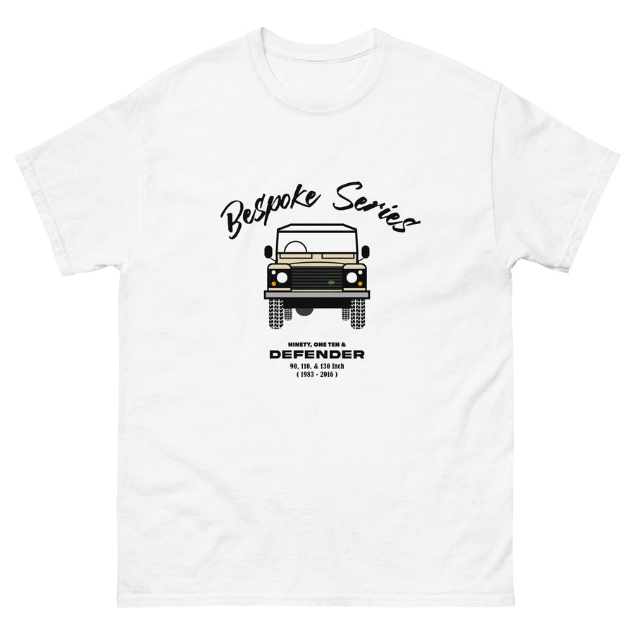 Bespoke Series Defender Mens T shirt - Cream