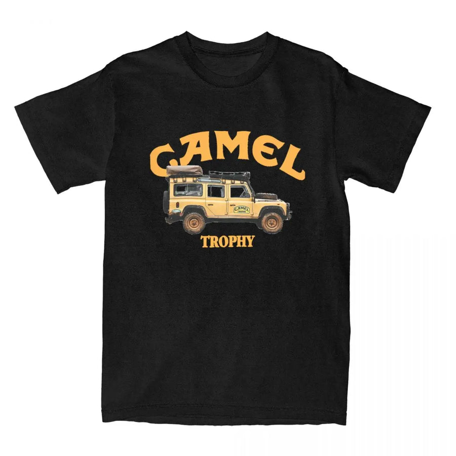 Awesome Camel Trophy Racing T-Shirts Men Women's Crewneck Pure Cotton T Shirt Short Sleeve Tees 6XL Clothing