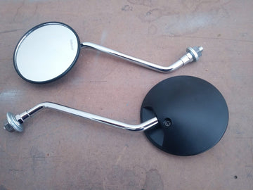 Series Black and Chrome Mirrors