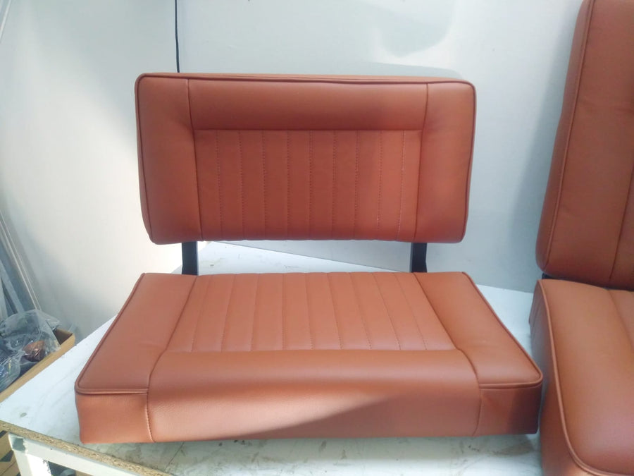 Premium Series 2a & 3 Faux Leather high back stitched rear bench seats inc brackets