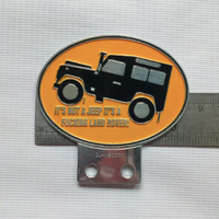 Classic Landrover Series Metal Badge  "Its not a Jeep, its a fucking Landover"