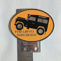 Classic Landrover Series Metal Badge  "Its not a Jeep, its a fucking Landover"