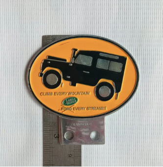 Classic Landrover Series Metal Badge  "Climb every mountain"