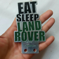 Classic Landrover Series Metal Badge  "Eat, sleep Landover"