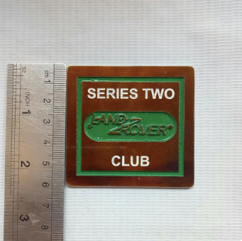 Classic Landrover Series Metal Badge  "Landrover series 2"