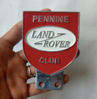 Classic Metal Landrover Badge - Pennine Club