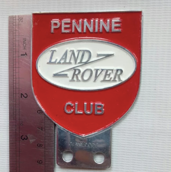 Classic Metal Landrover Badge - Pennine Club