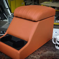 Luxury Marshall Faux leather cubby box with stitching